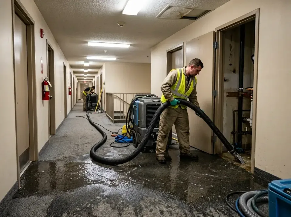 multi-unit-apartment-hallway-f-005 — frequently asked questions, Emergency Burst Pipe Water Extraction & Removal in Lake Oza…